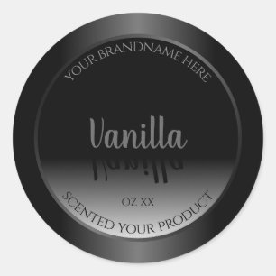 Etiquetas de productos de color blanco y negro muy