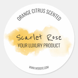 Etiquetas De Productos De Color Naranja Y Blanco S