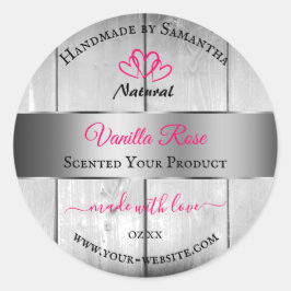 Etiquetas de productos de grano de madera blanca p