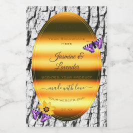 Etiquetas de productos de la corteza del árbol de 