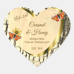 Etiquetas de productos de la corteza del árbol de 