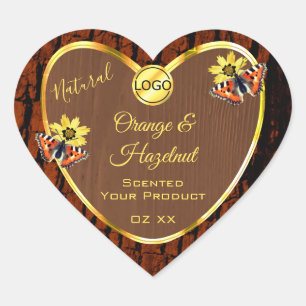 Etiquetas de productos de la corteza del árbol de 