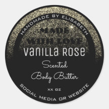 Etiquetas de productos de lujo negras con lluvia P