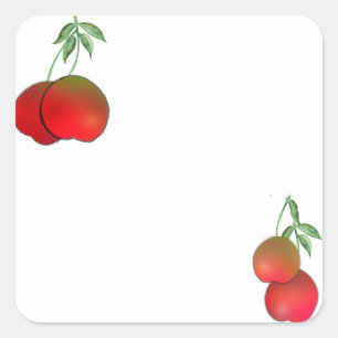 Etiquetas de productos de tallos de cereza