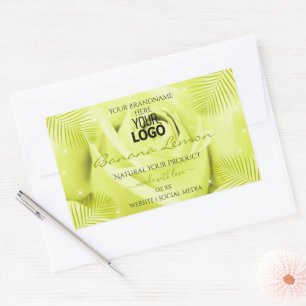 Etiquetas de productos florales con el logotipo de