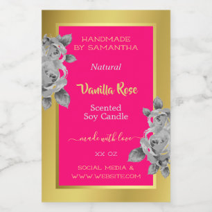 Etiquetas de productos florales de bonito Belleza 