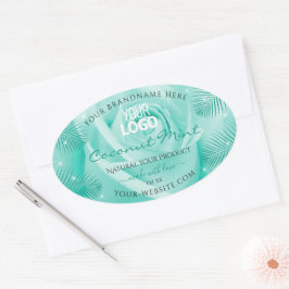 Etiquetas de productos florales Logotipo de hojas 