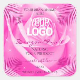 Etiquetas de productos florales Logotipo de hojas 