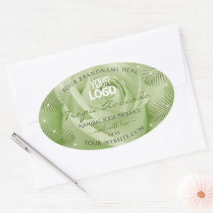 Etiquetas de productos florales Logotipo de hojas 