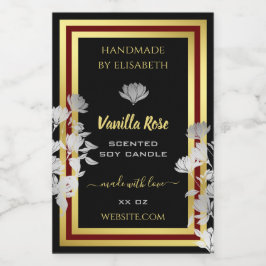 Etiquetas de productos florales para la captura de