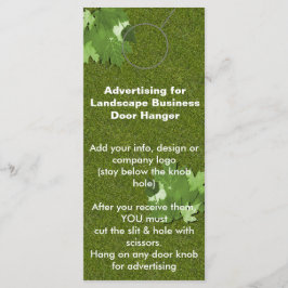 Etiquetas de promoción de HANGER de PUERTA de publ