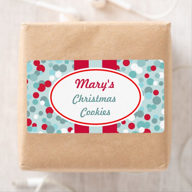 Etiquetas de puntos de Navidad personalizadas (In situ)