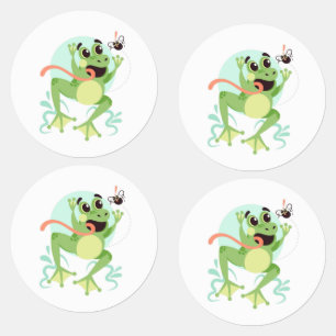 Etiquetas de ranas de Personalizado lindo