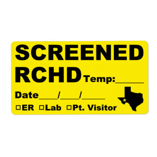 Etiquetas de RCHD con pantalla