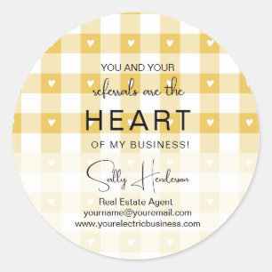 Etiquetas de Realtor del Día de San Valentín Sus