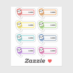 Etiquetas de recordatorio diabético del rastreador