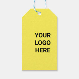ETIQUETAS DE REGALO AMARILLO SENCILLAS DE TEXTO MÍ
