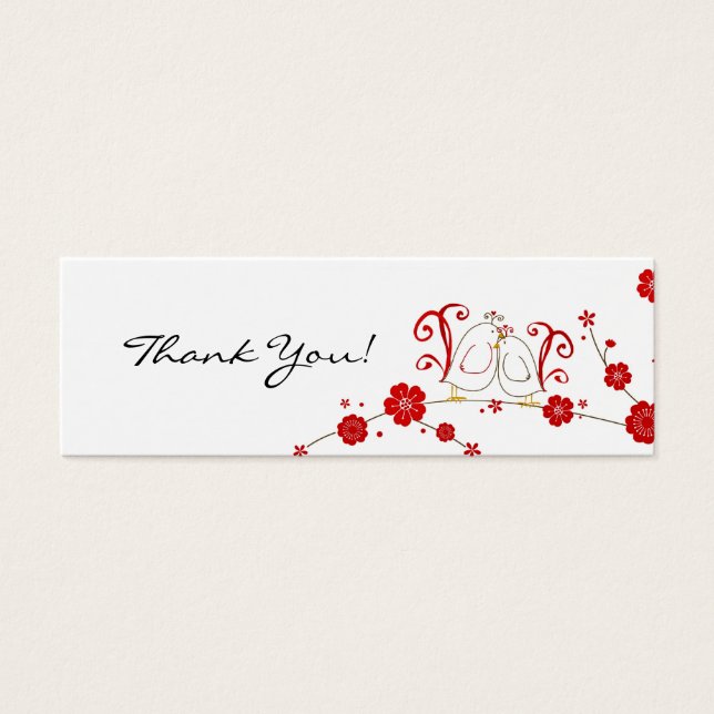 Etiquetas de regalo, Aves-Aves, Gracias (Frente)