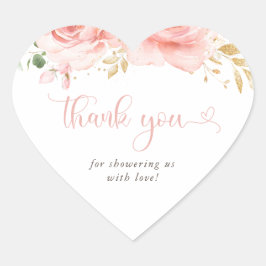 Etiquetas de regalo Baby Shower de Chica rosa y do