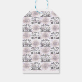 Etiquetas de regalo blanco del Día de la Madre del