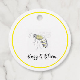 Etiquetas de regalo Buzz & Bloom - diseño de abeja