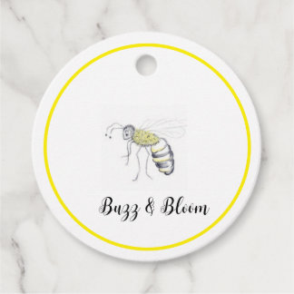 Etiquetas de regalo Buzz & Bloom - diseño de abeja