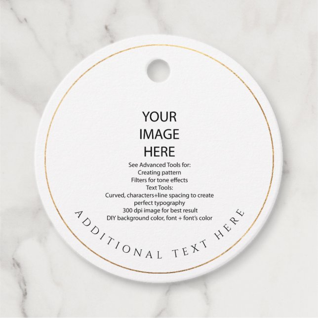 Etiquetas de regalo colgantes de bricolaje (Anverso)