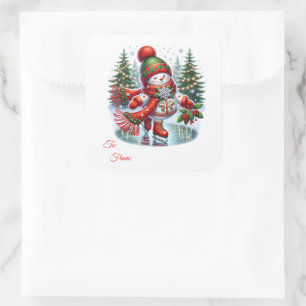 Etiquetas de regalo con adhesivo de Navidad
