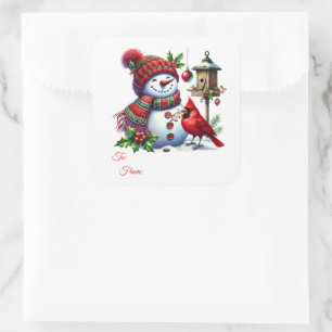 Etiquetas de regalo con adhesivo de Navidad