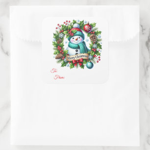 Etiquetas de regalo con adhesivo de Navidad