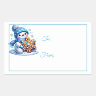 Etiquetas de regalo con adhesivos de Navidad