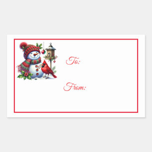 Etiquetas de regalo con adhesivos de Navidad
