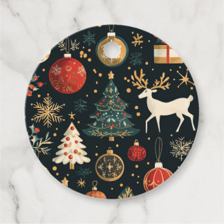 Etiquetas de regalo con tema de Navidad
