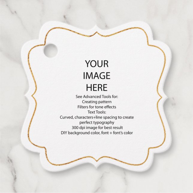 Etiquetas de regalo cuadradas elegantes personaliz (Anverso)