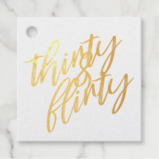 Etiquetas de regalo de 30 y Flirty Birthday Party