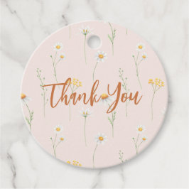 Etiquetas de regalo de agradecimiento para pequeña