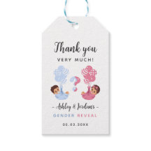 Etiquetas de regalo de agradecimiento para revelac