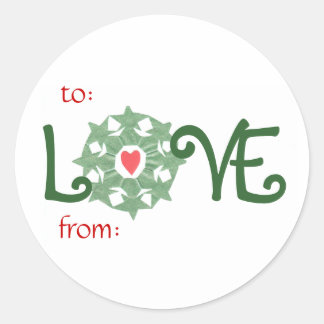 Etiquetas de regalo de amor para días festivos / e
