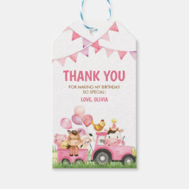 Etiquetas de regalo de Animales de granja, Corral,