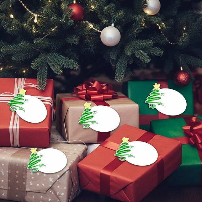 Etiquetas de regalo de árbol ondulado (Subido por el creador)