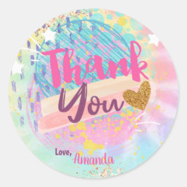 Etiquetas de regalo de arcoiris de tinte favorecen