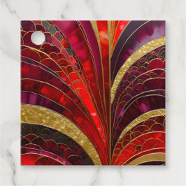 Etiquetas de regalo de Art Déco coloridas