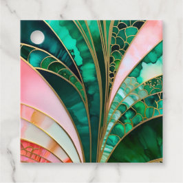 Etiquetas de regalo de Art Déco coloridas