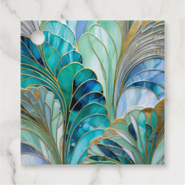 Etiquetas de regalo de Art Déco coloridas