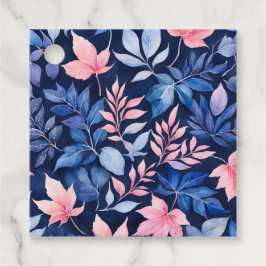 Etiquetas de regalo de arte botánico coloridas