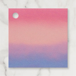 Etiquetas de regalo de arte de cuero colorido