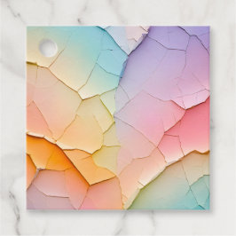 Etiquetas de regalo de arte de papel chocante colo