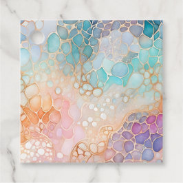 Etiquetas de regalo de arte de tinta abstracto col