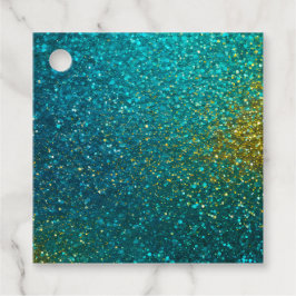 Etiquetas de regalo de arte Purpurina coloridas