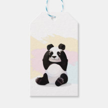 Etiquetas de regalo de Baby Panda